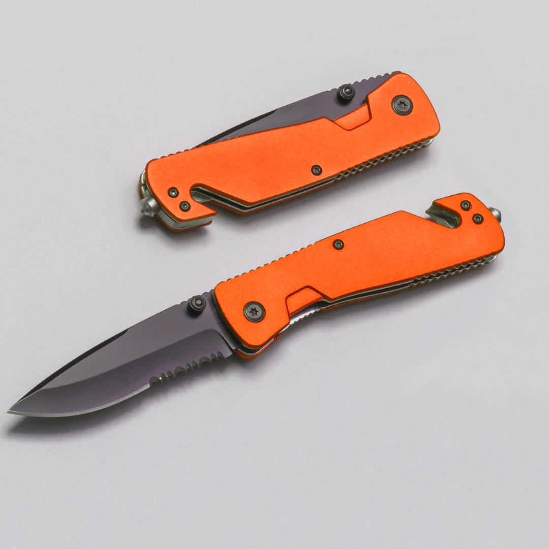 EMERGENCY KNIFE EXTREME 3in1 ANODISED TITANIUM TOOLS