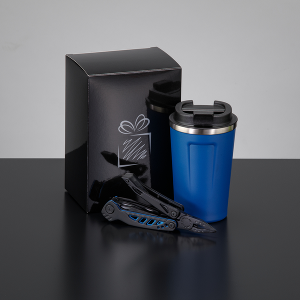 TRAVEL SET II: THERMAL MUG NORDIC 350 ML AND OPTIMA MULTITOOL