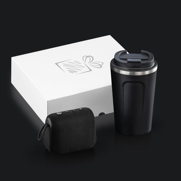 Everyday Set: Nordic Thermobecher und kabelloser Lautsprecher