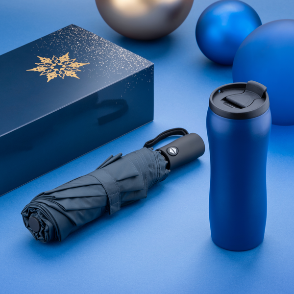 PRIMO SET: VACUUM MUG 400 ML & AUTOMATIC UMBRELLA