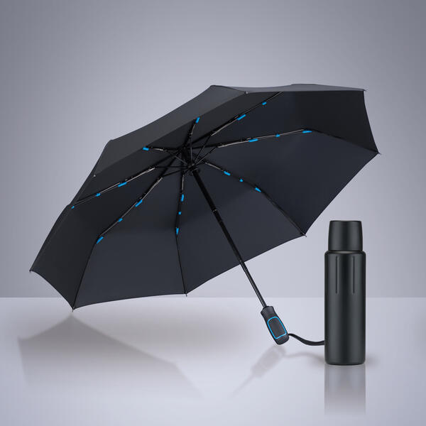 Scandic set II: vacuum thermos & automatic umbrella