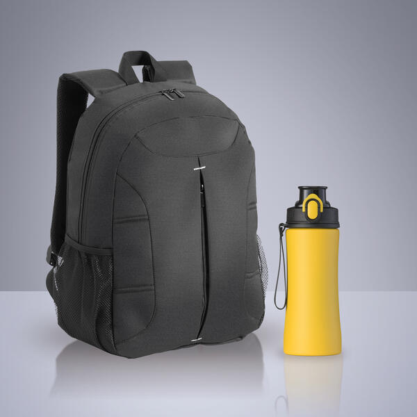 Primo komplekts: mugursoma un tērauda pudele 550 ml