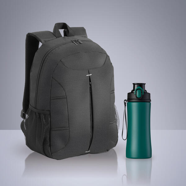 Primo komplekts: mugursoma un tērauda pudele 550 ml