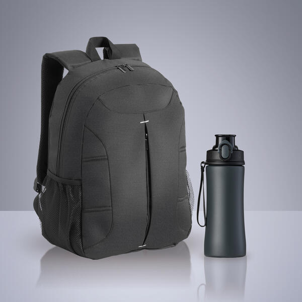 Súprava Primo: batoh a oceľová fľaša 550 ml