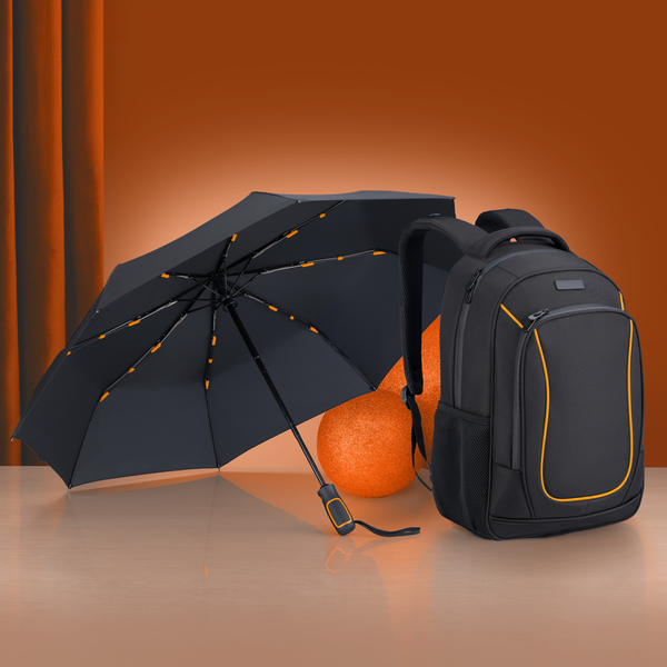 Set dynamic: mochila business 15” y paraguas automático