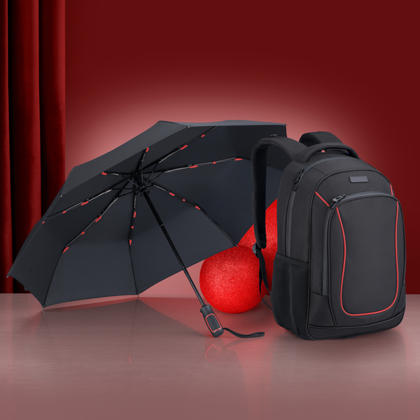 Dynamic rinkinys: verslo kuprinė 15” ir automatinis skėtis