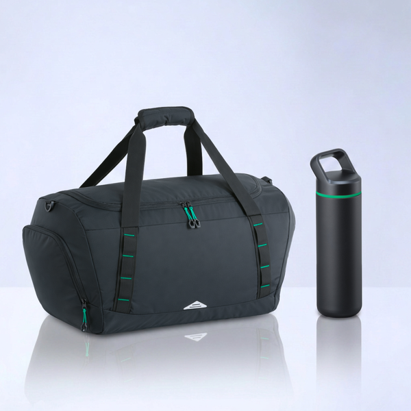 Expedition Set: sports bag & steel bottle, 650 ml