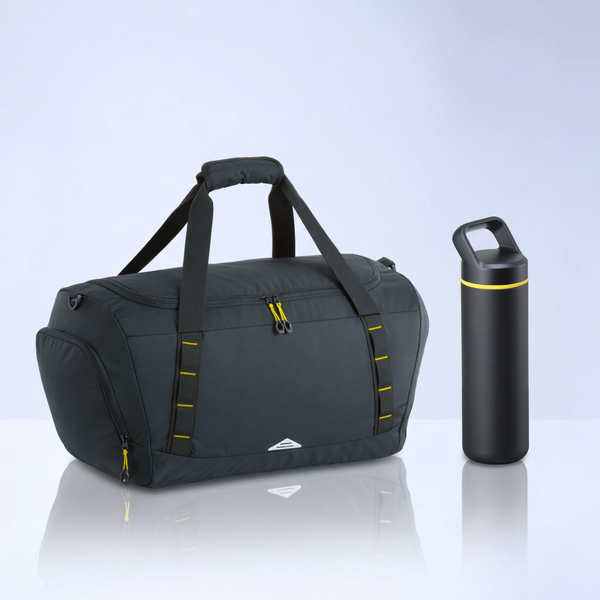Expedition Set: urheilukassi ja teräspullo, 650 ml