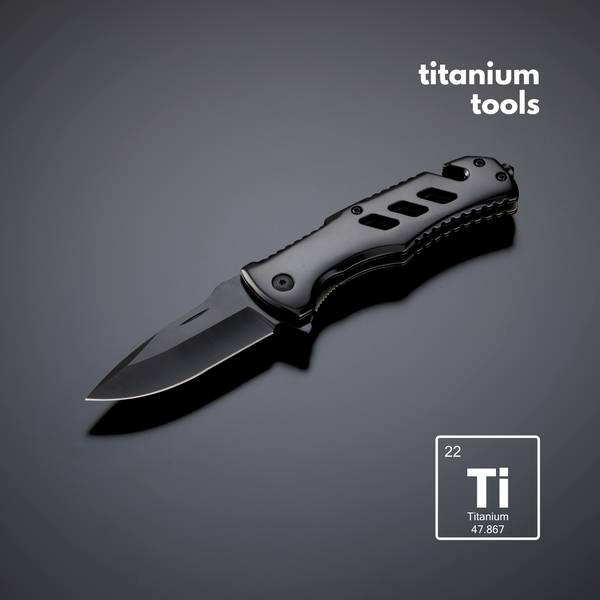 TITANIUM-COATED STEEL RESCUE KNIFE OPTIMA MINI