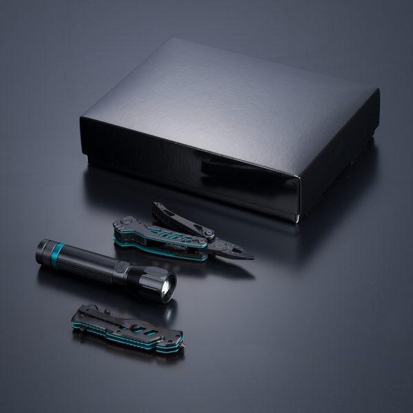 JUEGO OPTIMA III-B: MULTIHERRAMIENTA, CUCHILLO DE RESCATE Y LINTERNA GRANDE