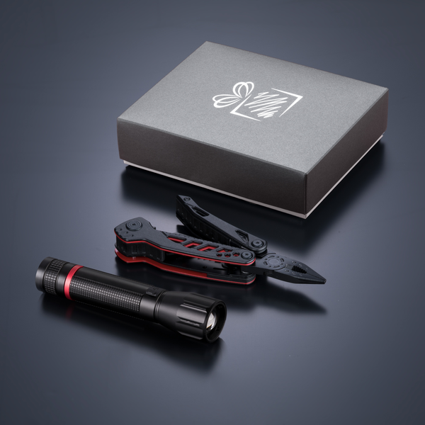 OPTIMA SET I-B: MULTITOOL UND GROSSE TASCHENLAMPE