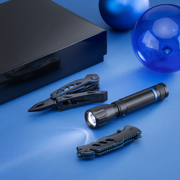 OPTIMA SET III-B: MULTITOOL, RESCUE KNIFE, AND LARGE FLASHLIGHT