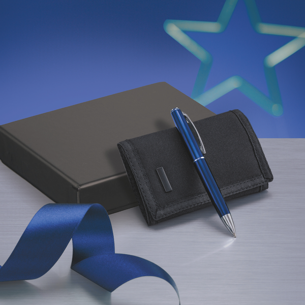 ELEGANT SET: BALLPOINT PEN & WALLET