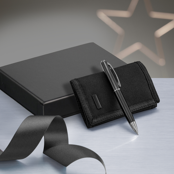 ELEGANTES SET: KUGELSCHREIBER & GELDBÖRSE